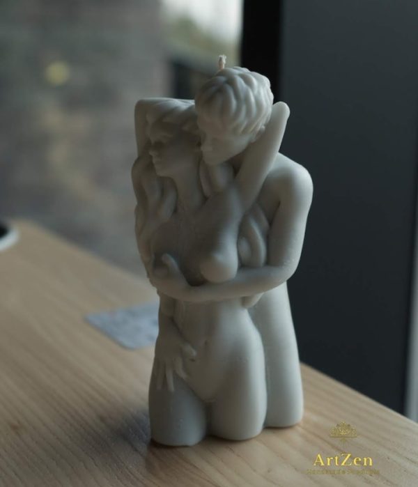 Bougie romantique couple amoureux