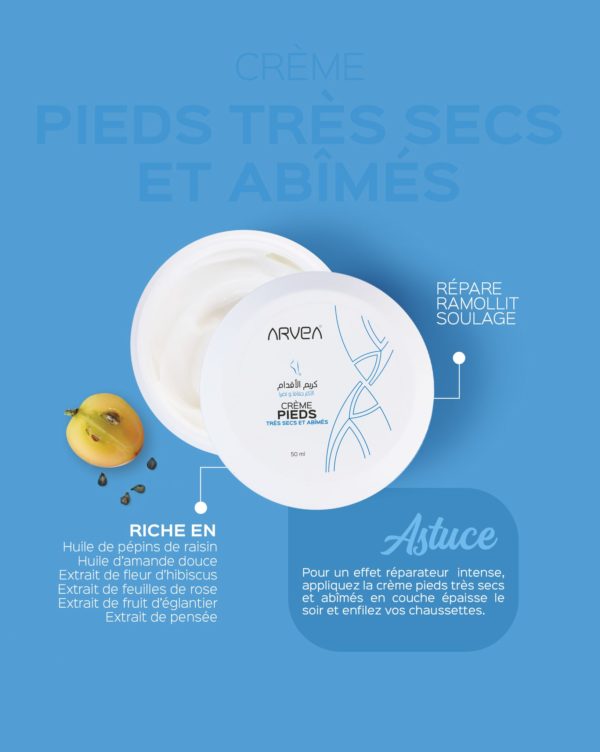 Arvea - Crème Pieds Très Secs et Abimés