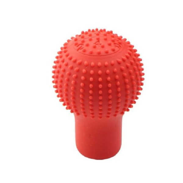 Cache pommeau levier Vitesse en Silicone - rouge