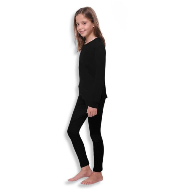 Ensemble de sous-vêtements Thermiques Noir -Pour Fille