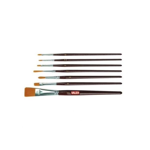 VALEX Jeu de 7 pinceaux de décoration