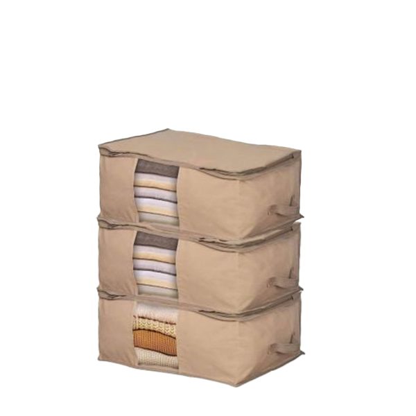 3 sac de rangement beige