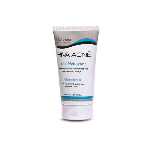 RIVADERM Riva acné – Gel nettoyant – Peaux grasses a imperfections – 150 ml