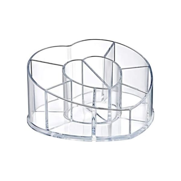 Support Maquillage Transparent forme Coeur