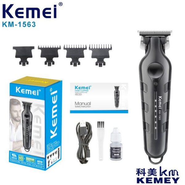 Tondeuse À Cheveux Rechargeable 0 Mm Kemei Km-1563