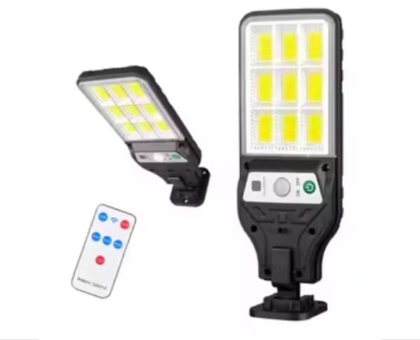 Lampadaires Solaires Extérieurs - 1000W - 3 Modes D'éclairage - Étanche - Éclairage Avec Détecteur De Mouvement - Télécommande