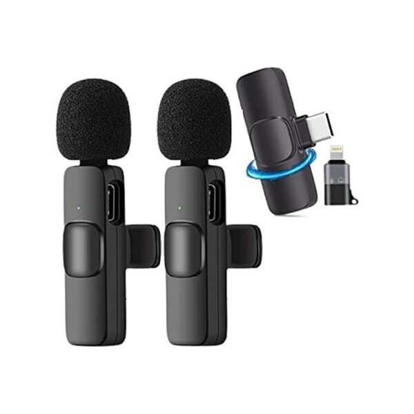 Double Microphone Sans Fil Compatible avec IPhone & Type-C