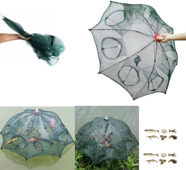 Filet De Pêche Pliable – Parfait Pour Attraper Facilement Du Poisson