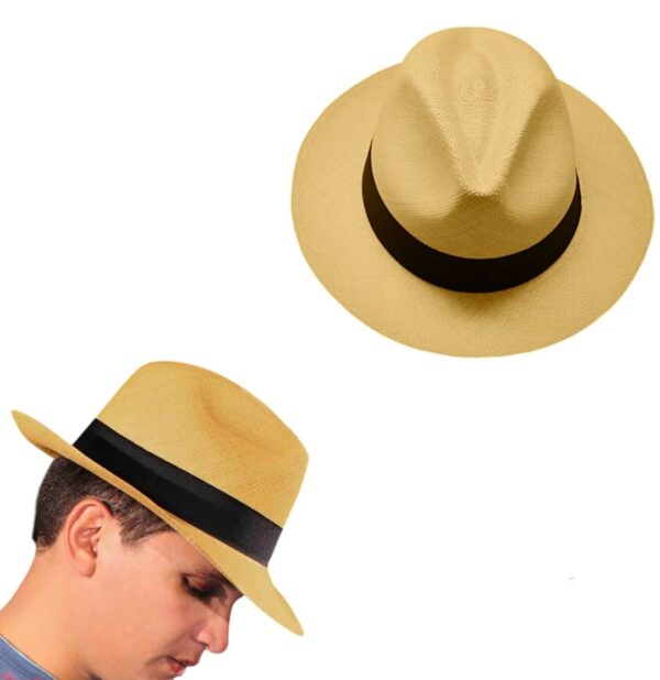 Chapeau De Soleil Unisexe – Large bord – Élégant et Pratique – Été – Beige Clair Naturel – Marron