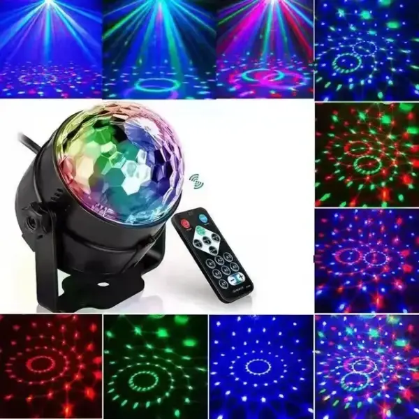Boule Disco – Éclairage DJ – 7 Modes De Couleur – Télécommande et Musique