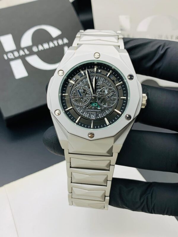 Montre Hublot Pour Homme – Bracelet En Acier Inoxydable – Résistance à l'eau - Qualité Premium