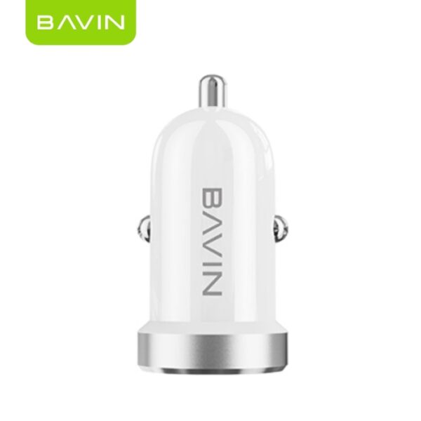 Chargeur Allume-Cigare Double Port 20W – BAVIN PC863 - Blanc