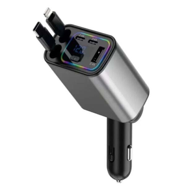 Chargeur De Voiture Rétractable Ultra Rapide120 W - Q9
