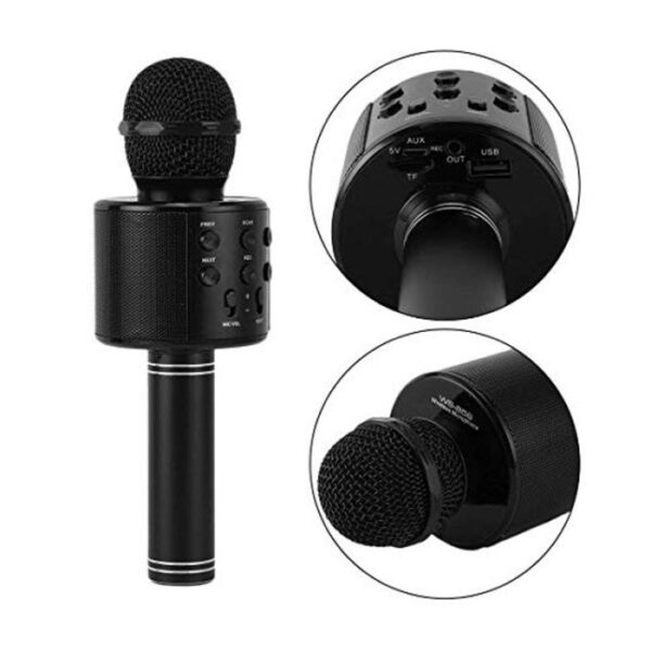 Microphone De Karaoké Bluetooth WS-858 - Noir
