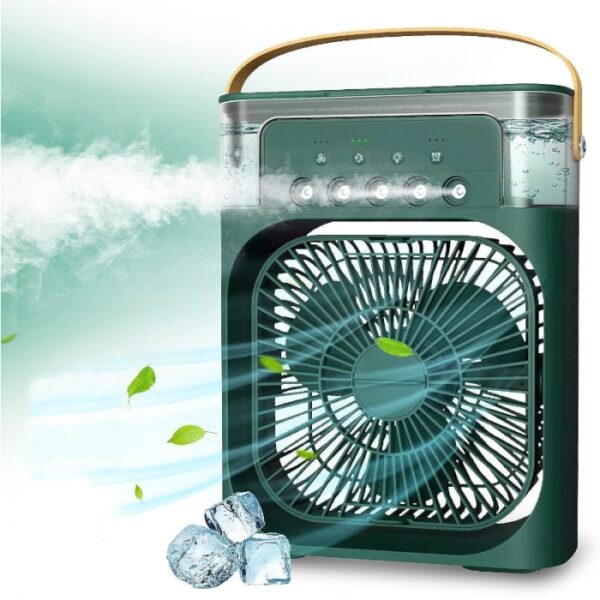 Ventilateur À Remplissage D’Eau Avec Brumisation Intégrée - Vert