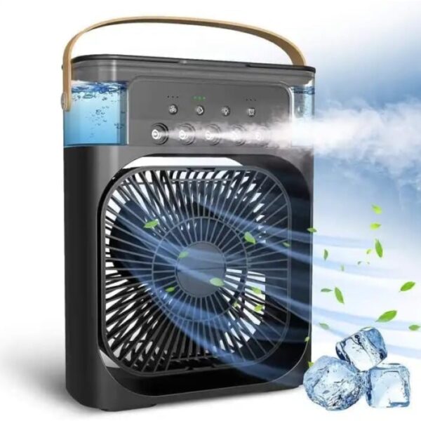 Ventilateur À Remplissage D’Eau Avec Brumisation Intégrée - Noir